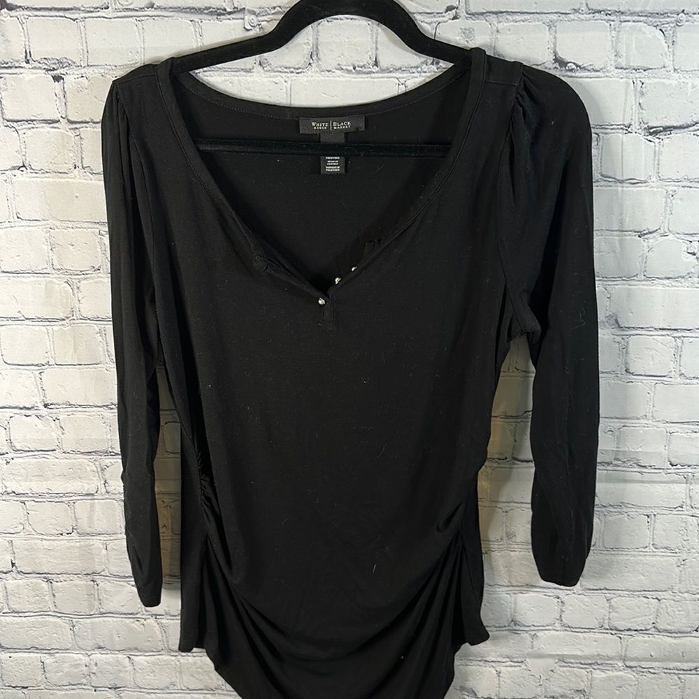 🌺White House Black Market 3/4 sleeve Top Sz Med